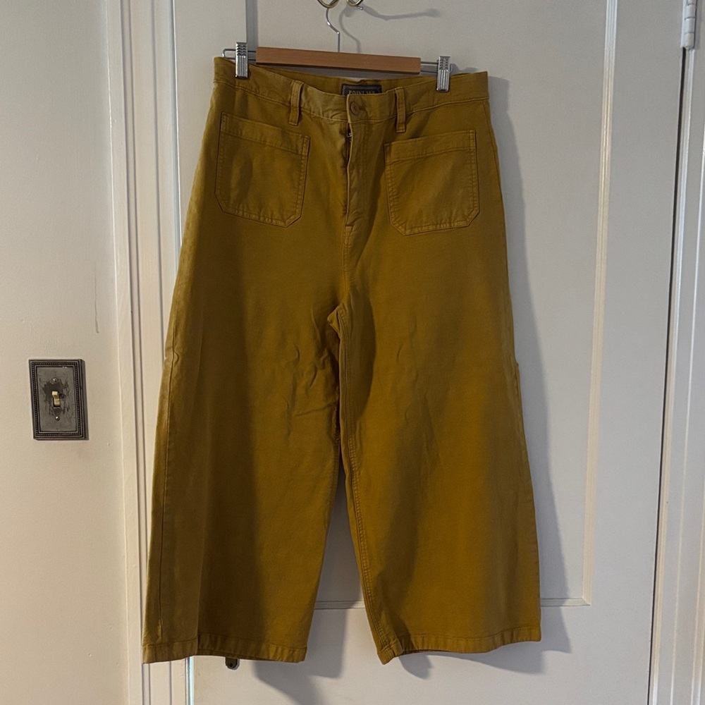 J Crew Point Sur Wide Leg Crop pant